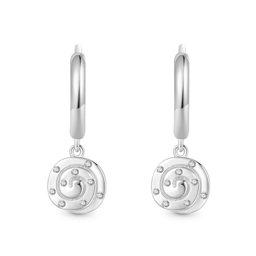 Cinnamon Bun Hoop Earrings image number 1