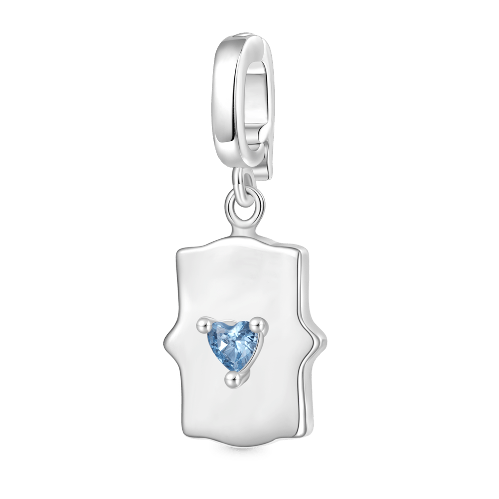 Zodiac Sign Heart Clasp Charm image number 0