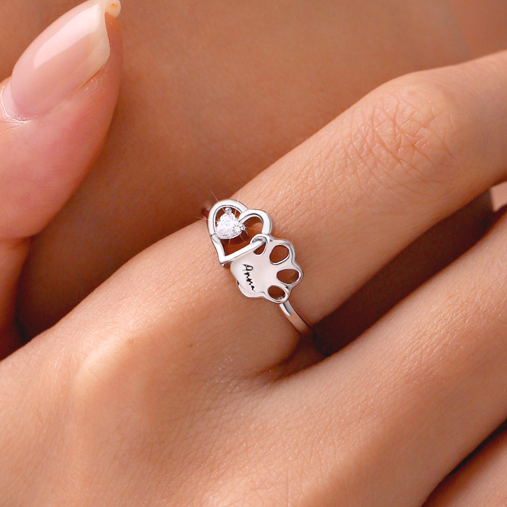 Love Pet Engravable Ring image number 5
