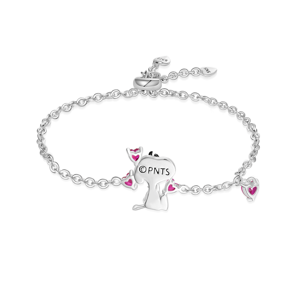 Peanuts Snoopy Love Heart Bracelet image number 2