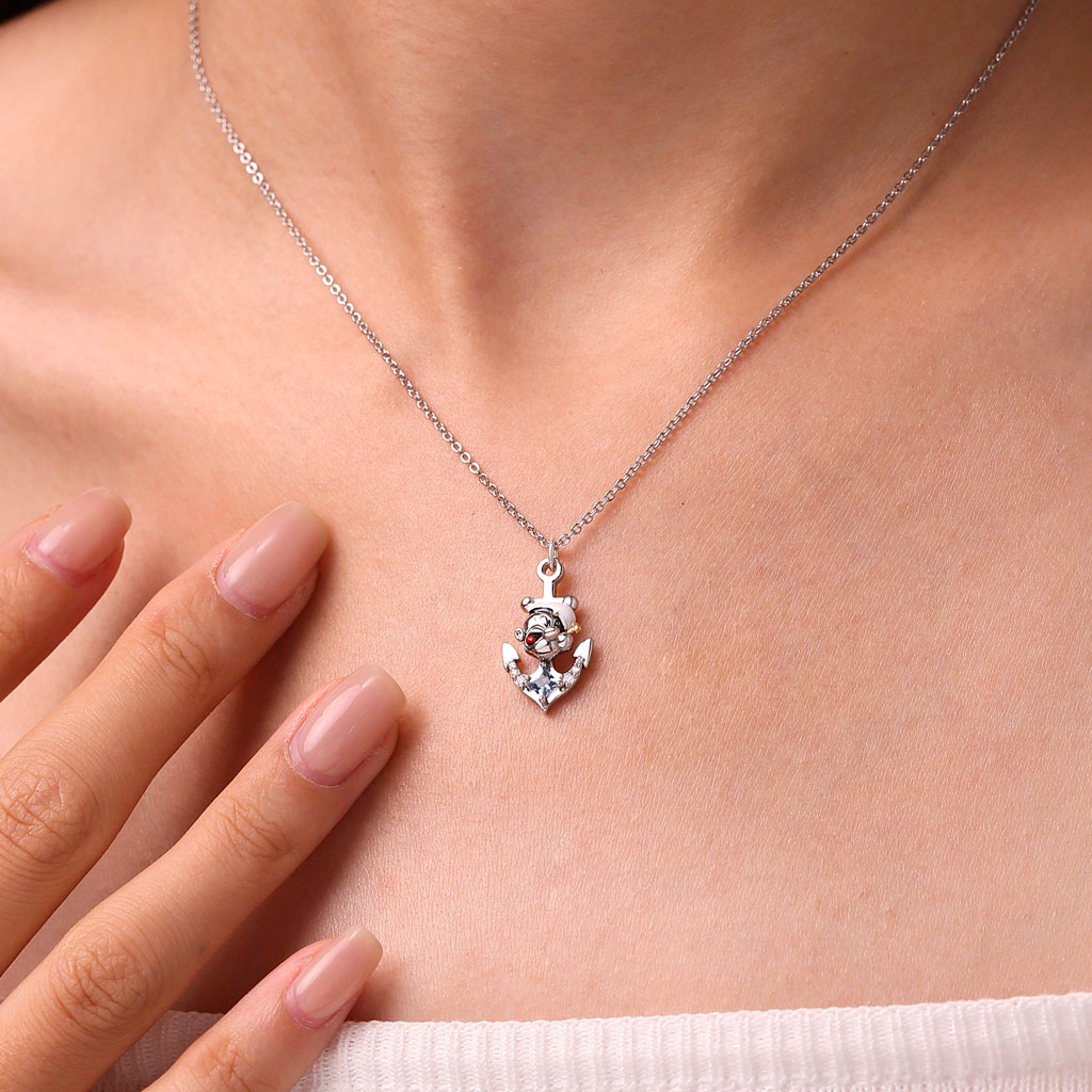 Popeye Anchor Necklace image number 4