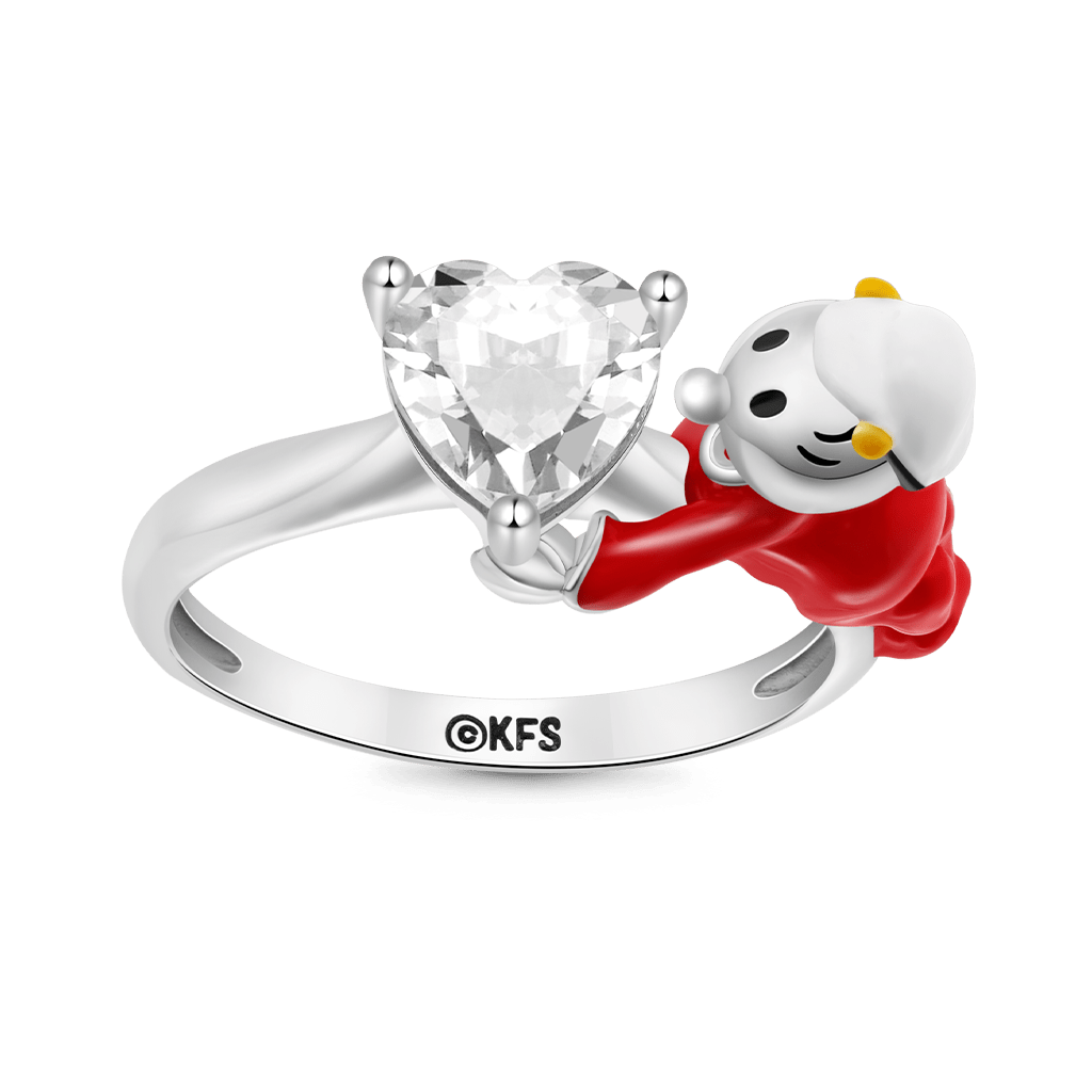 Popeye Swee'Pea Hug Heart Ring image number 0