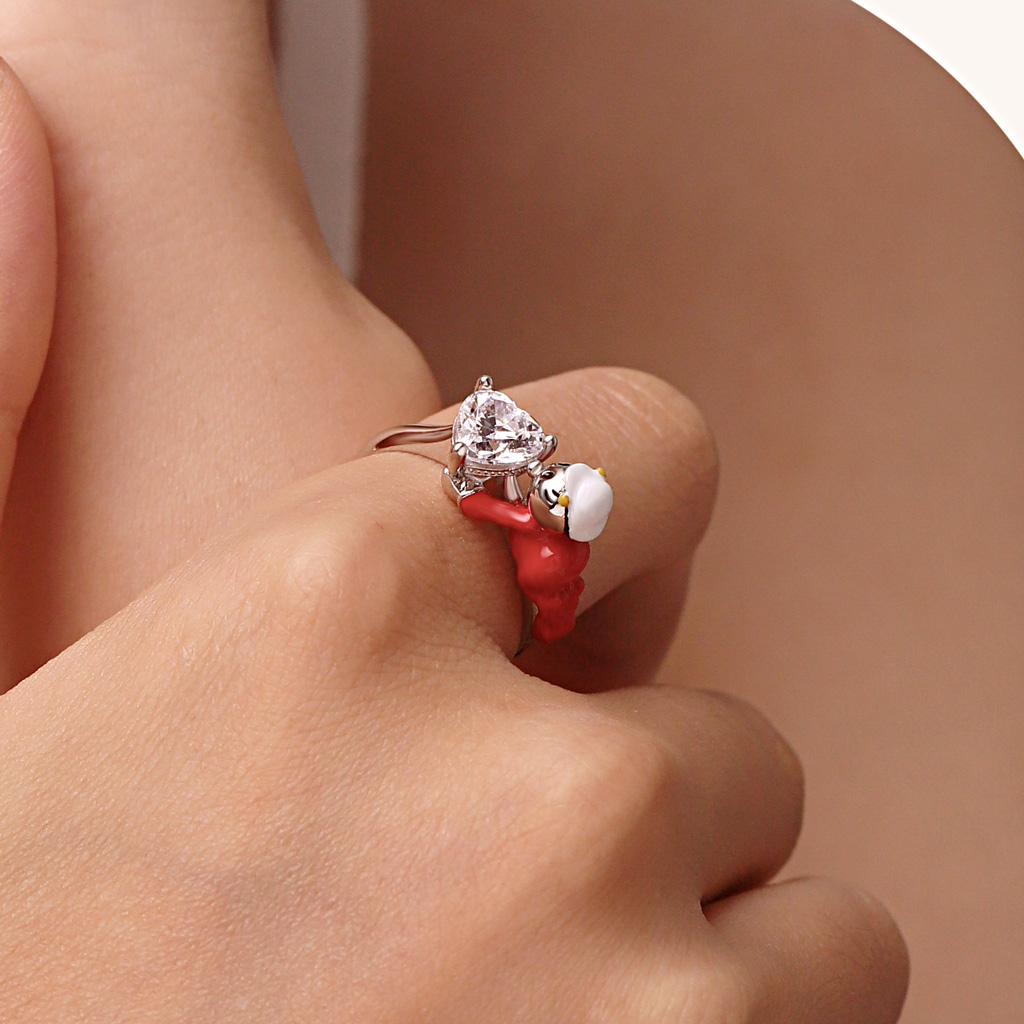 Popeye Swee'Pea Hug Heart Ring image number 4