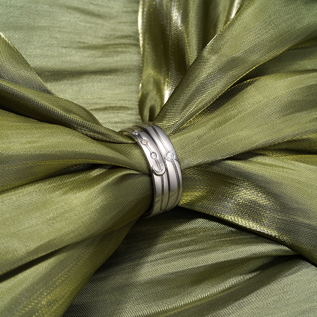 Rose Gold Starry Couple Rings image number 2