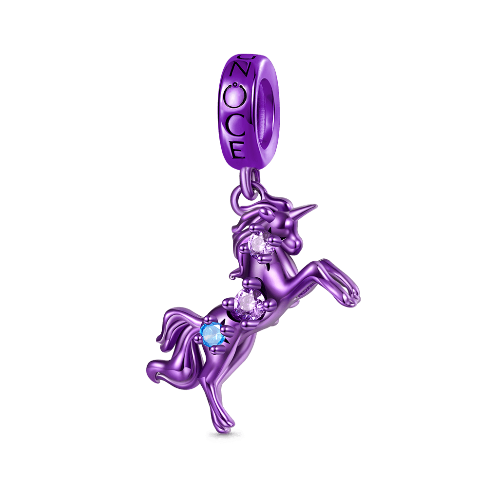 Purple Candy Horse Zodiac Pendant image number 0