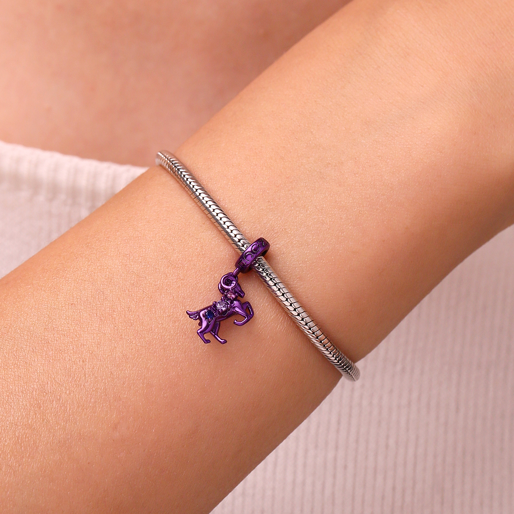 Purple Candy Sheep Zodiac Pendant image number 5