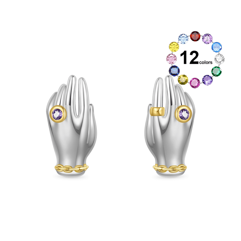 Exquisite 'My Hands' Stud Earrings image number 0