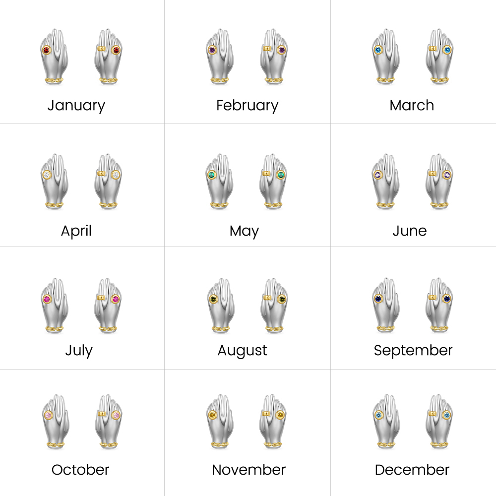 Exquisite 'My Hands' Stud Earrings image number 5