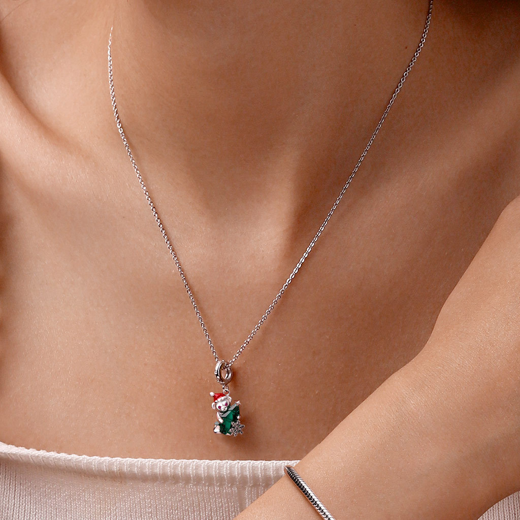 Christmas Tree Bear Pendant image number 4