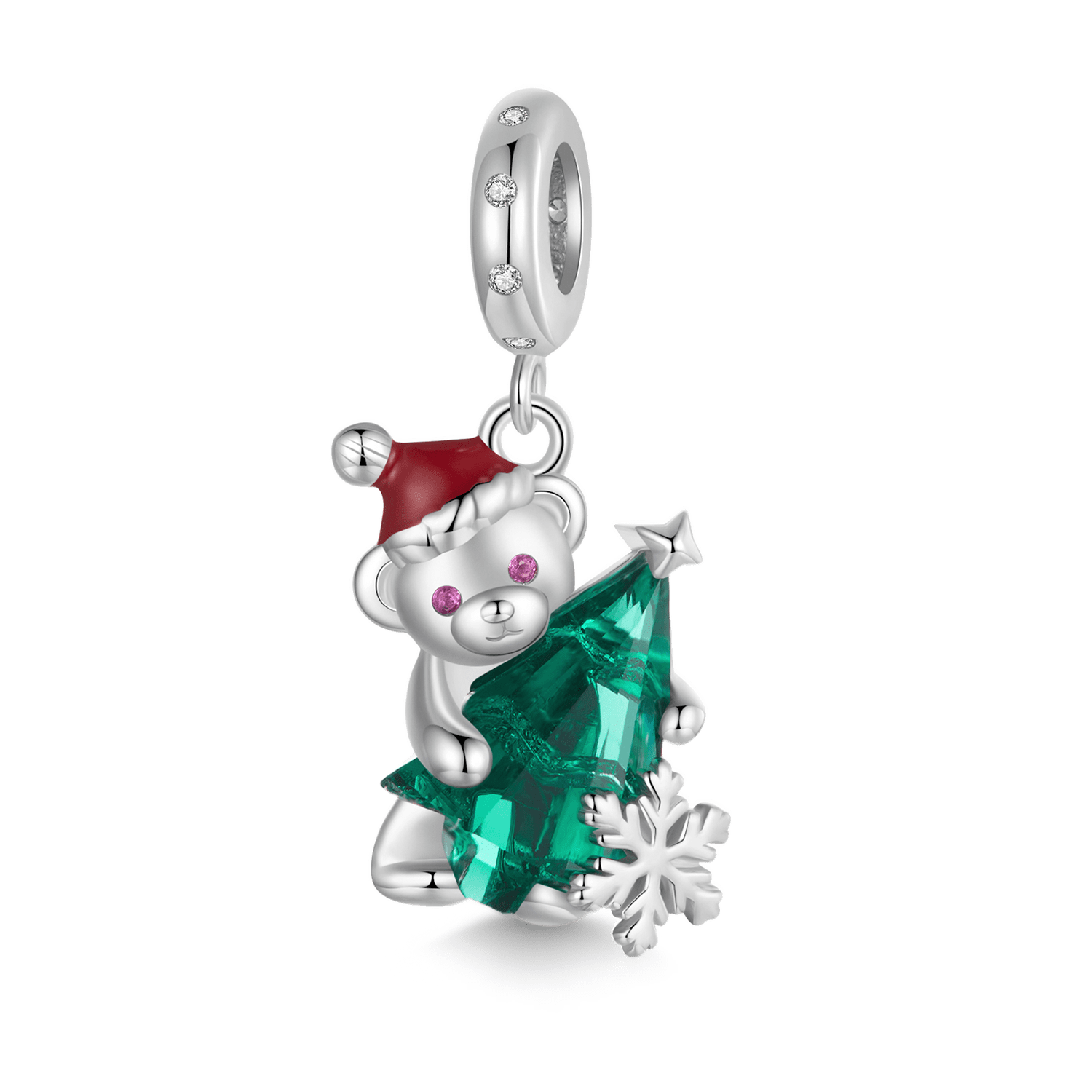 Christmas Tree Bear Pendant image number 0