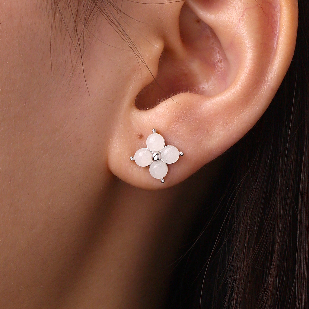 Glow-in-the-Dark Flower Stud Earrings image number 4