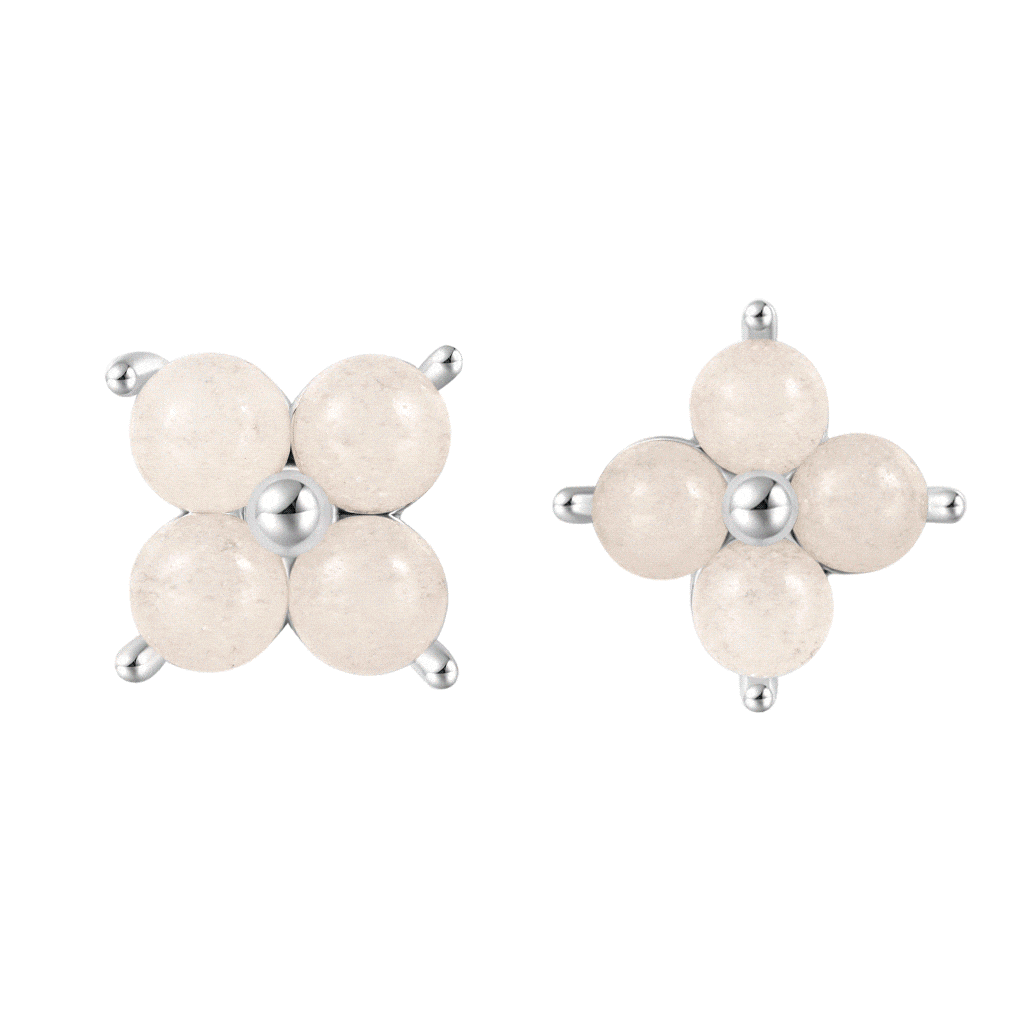Glow-in-the-Dark Flower Stud Earrings image number 0