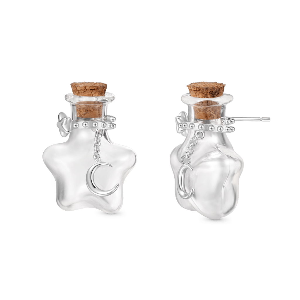 Star Wishing Vase Stud Earrings image number 1