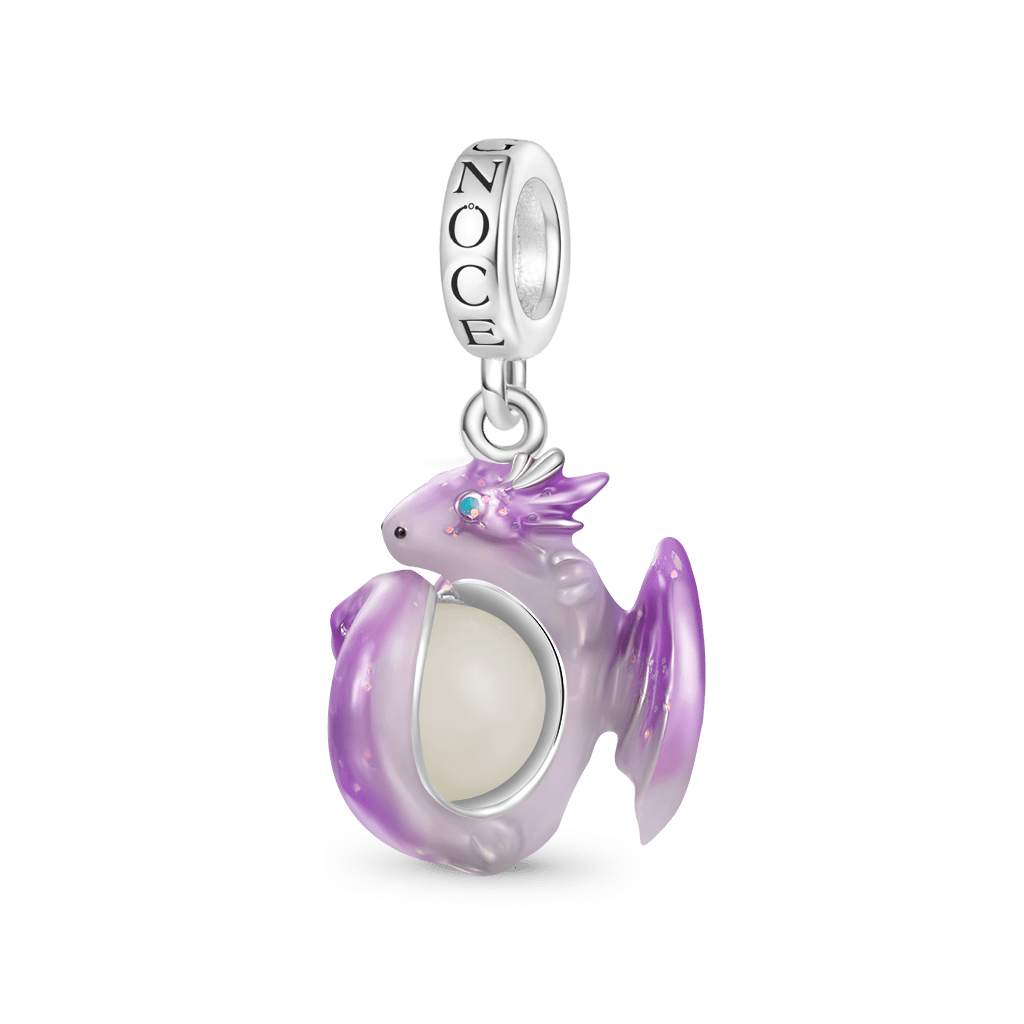 Fantasy Forest Purple Dragon Pendant image number 1