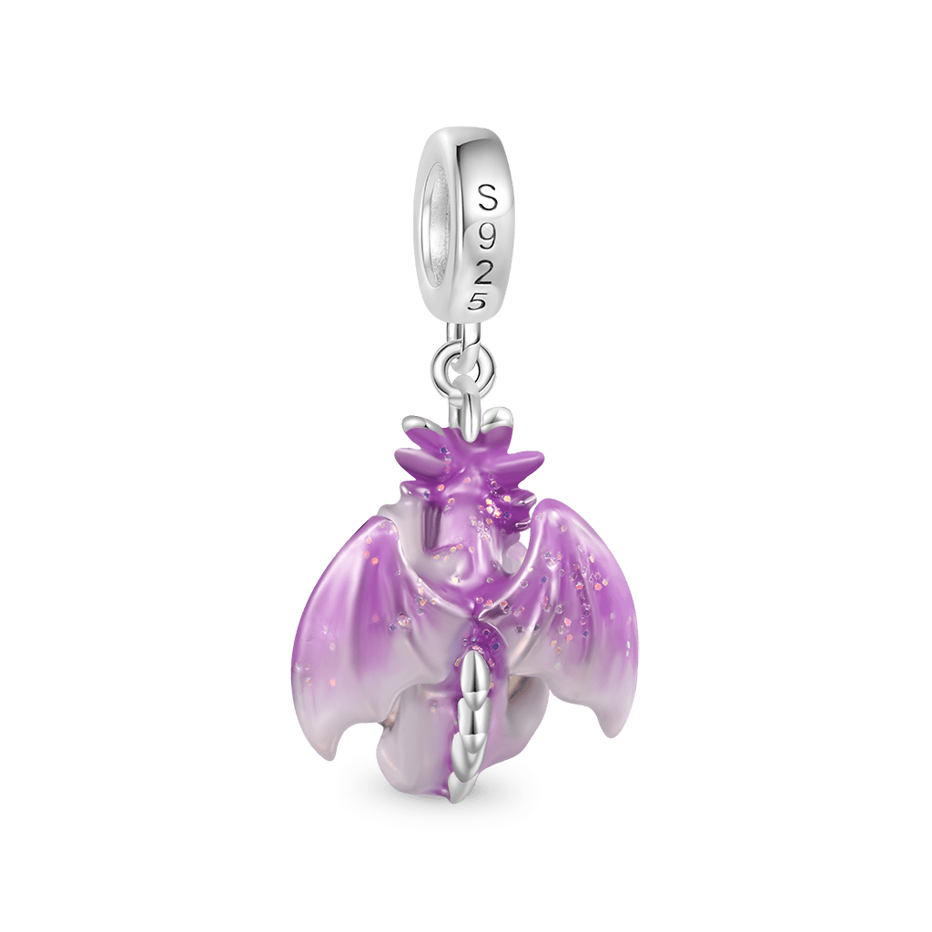 Fantasy Forest Purple Dragon Pendant image number 2