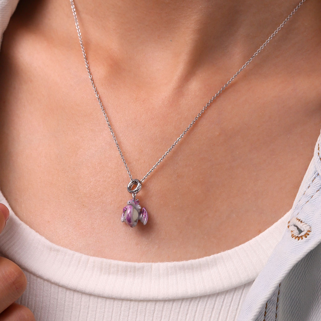 Fantasy Forest Purple Dragon Pendant image number 5