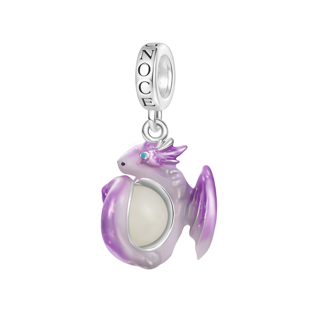 Fantasy Forest Purple Dragon Pendant image number 0