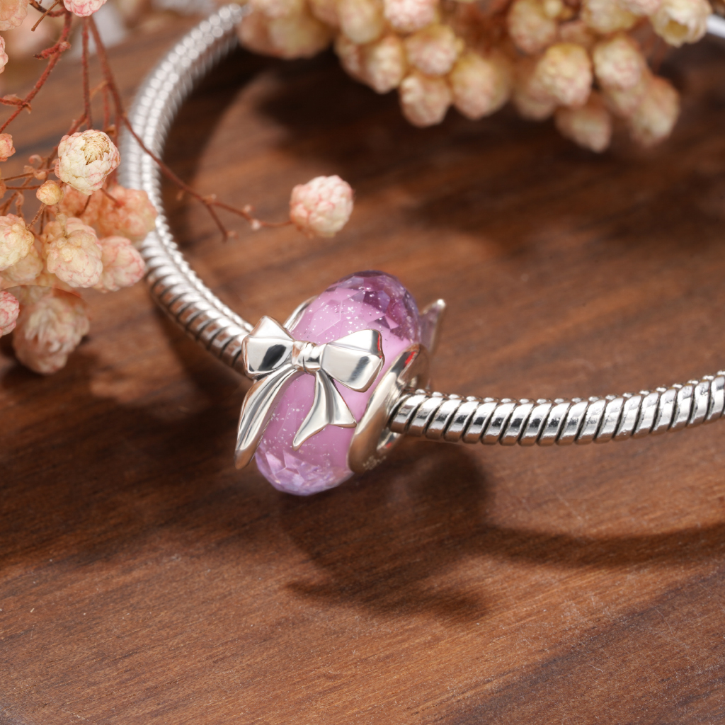 Pink Bow Charm image number 2