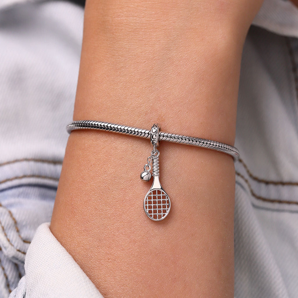 Tennis Racket and Ball Pendant image number 5