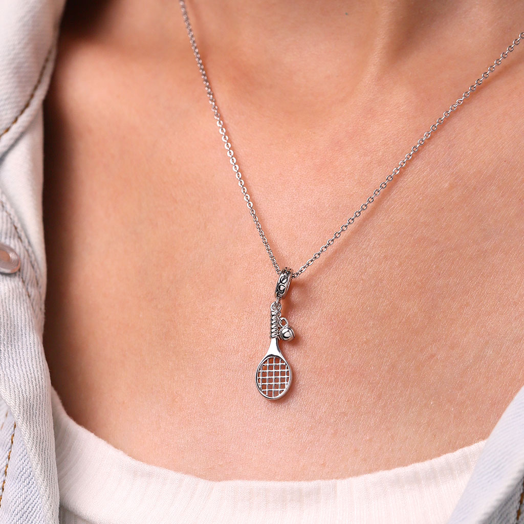 Tennis Racket and Ball Pendant image number 4