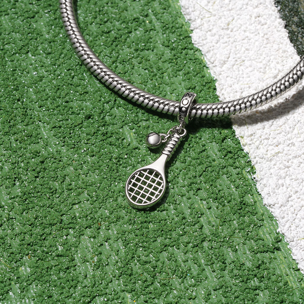 Tennis Racket and Ball Pendant image number 2