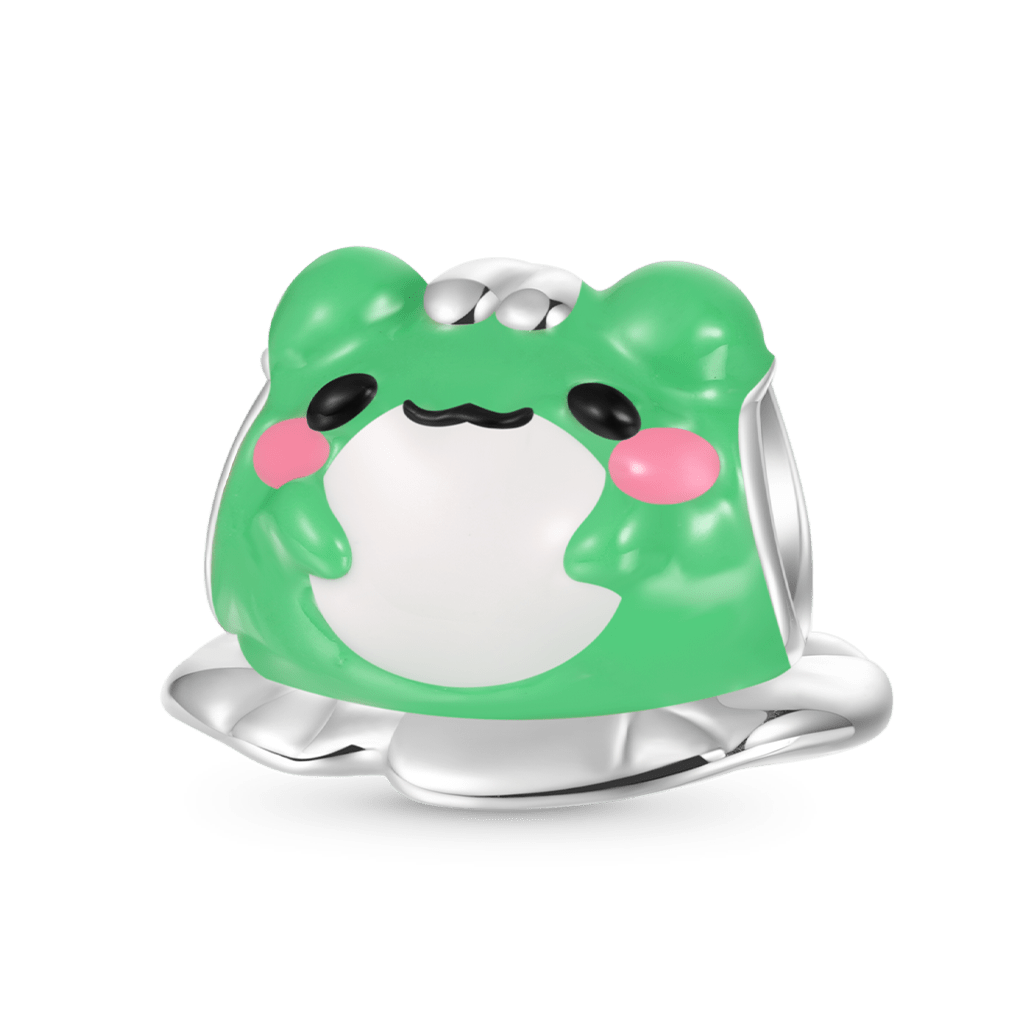 Matcha the Lucky Frog Charm image number 0