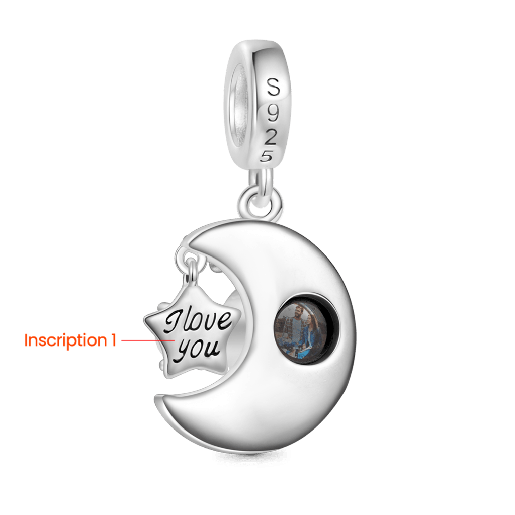 Projection Moon & Star Pendant image number 2