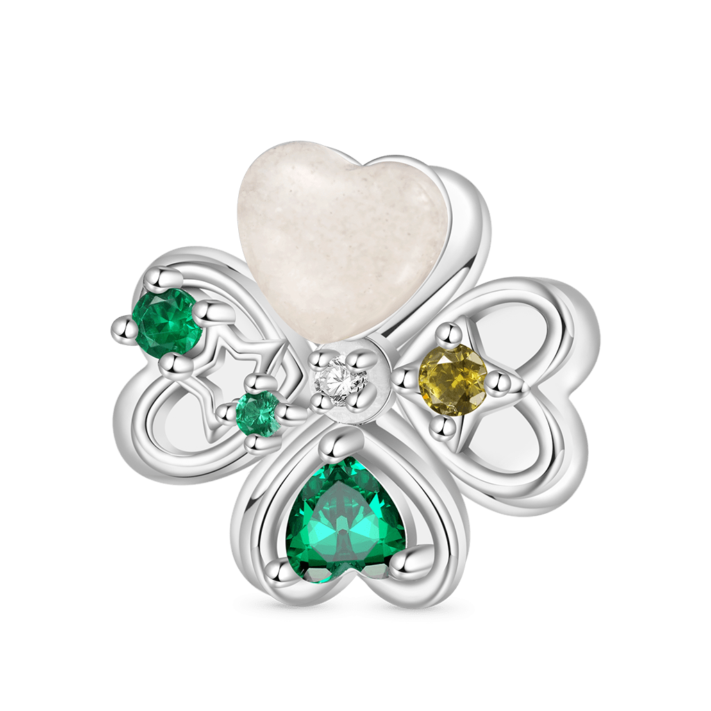 Rotatable Four-leaf Clover Charm image number 1