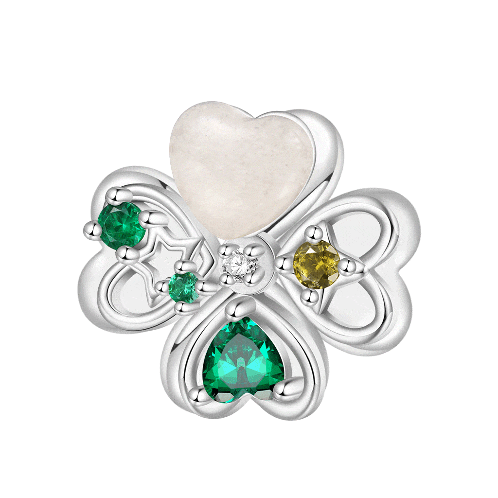 Rotatable Four-leaf Clover Charm image number 0