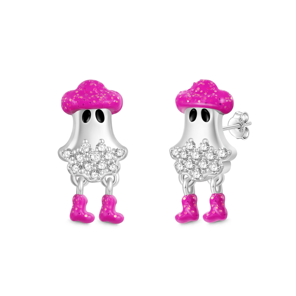 Halloween Cowboy Ghost Earrings image number 0