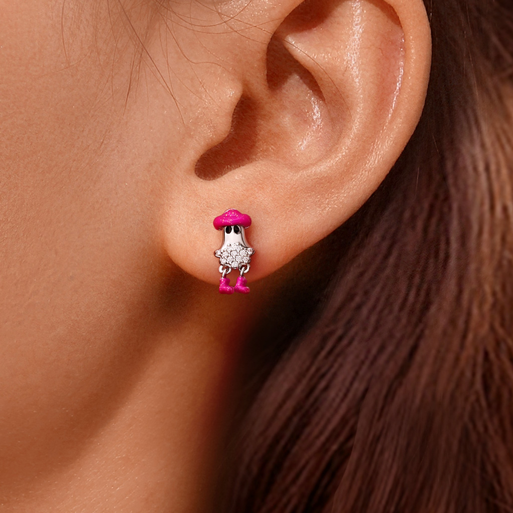 Halloween Cowboy Ghost Earrings image number 4