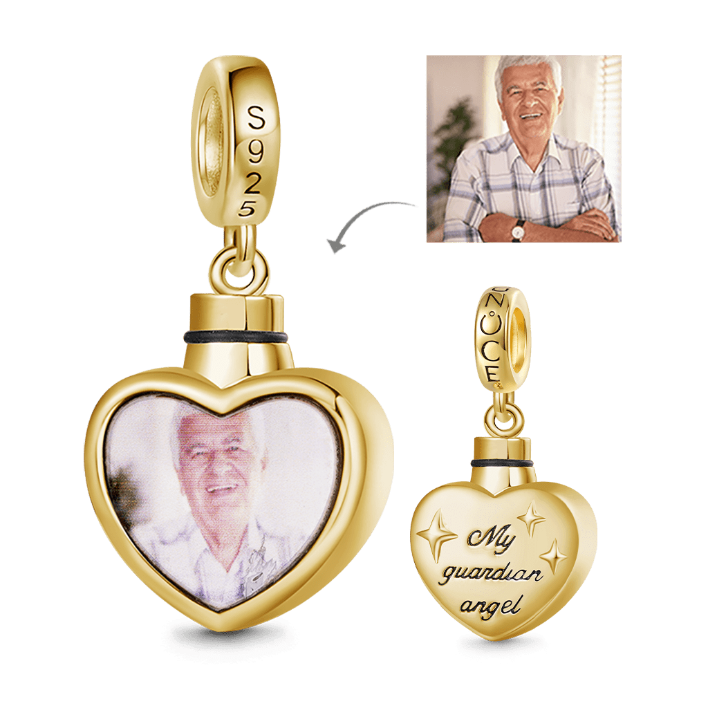 Heart Memorial Urn Ashes Photo Pendant image number 2