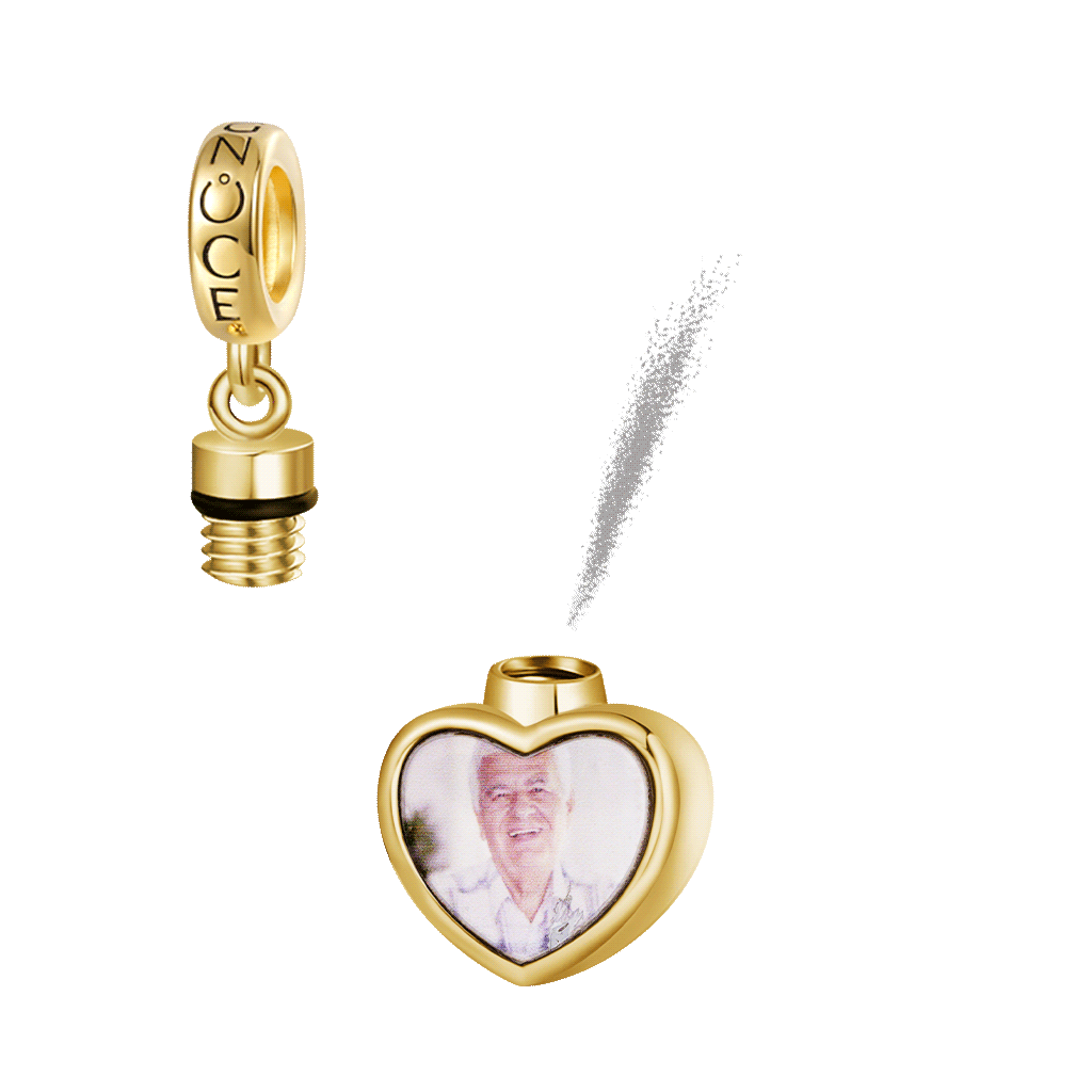 Heart Memorial Urn Ashes Photo Pendant image number 0