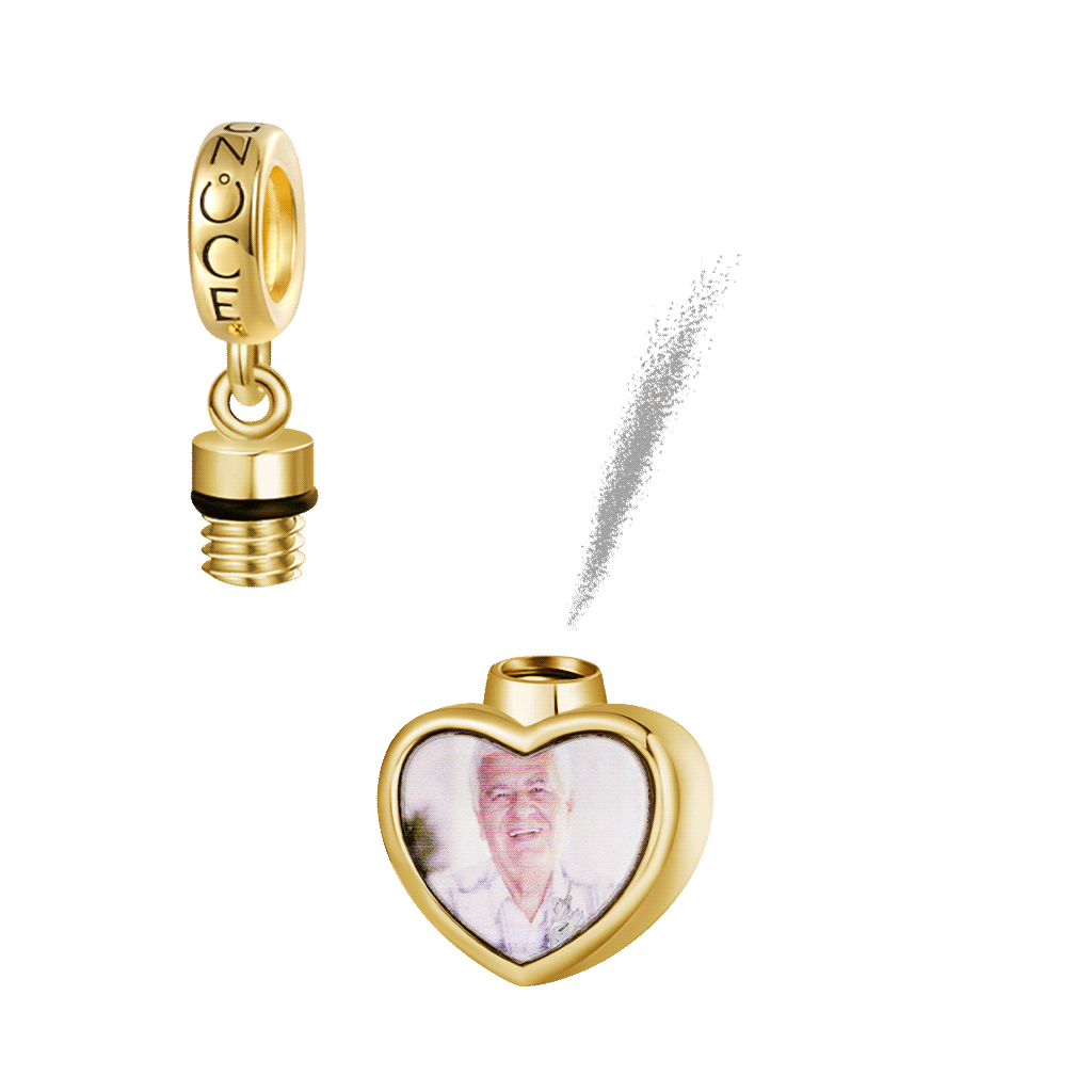 Heart Memorial Urn Ashes Photo Pendant image number 0