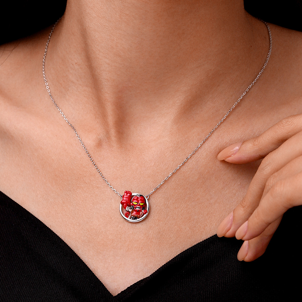 Hellboy Raised Hand of Doom Necklace image number 5
