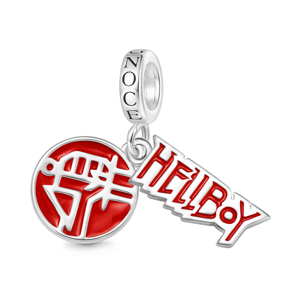 Hellboy Logo and Name Pendant image number 0