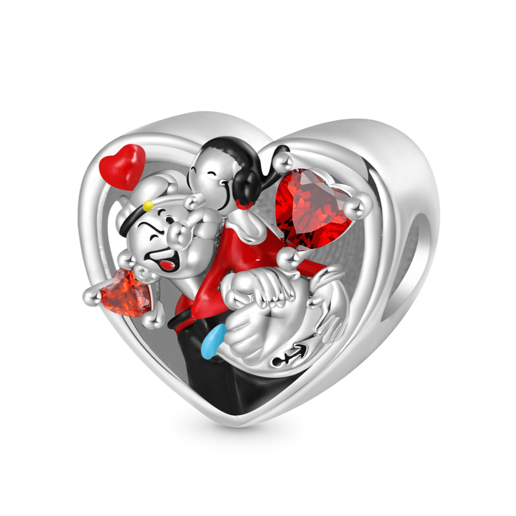 Popeye Valentine 'HUG ME' Heart Charm image number 0