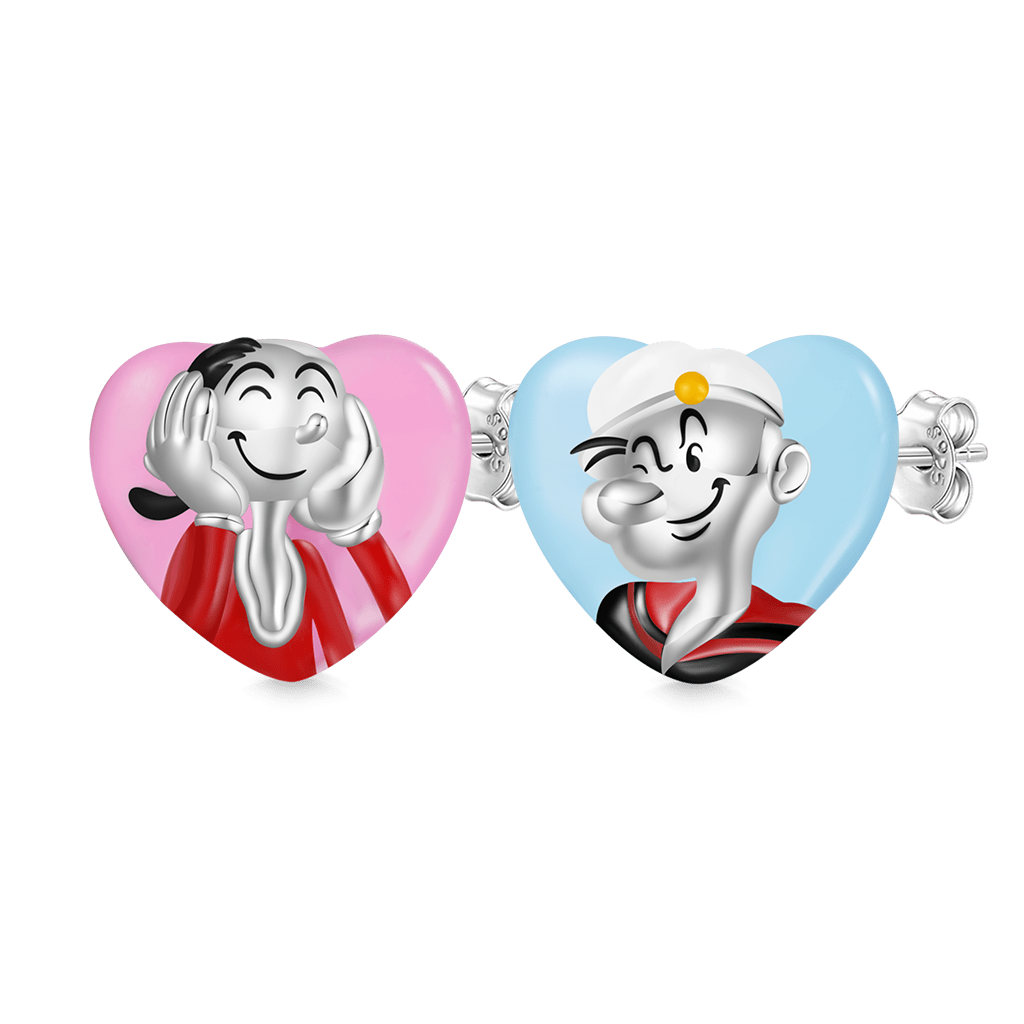 Olive & Popeye Love Stud Earrings image number 0