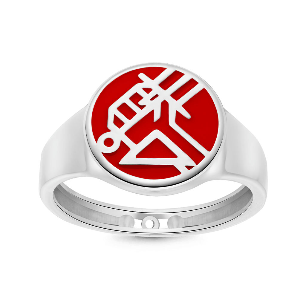 Hellboy Logo Signet Ring image number 0