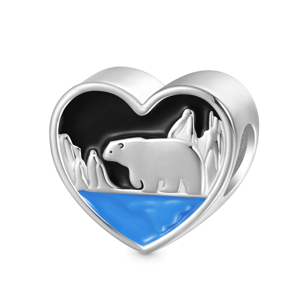 Polar Bear Engravable Love Charm image number 0