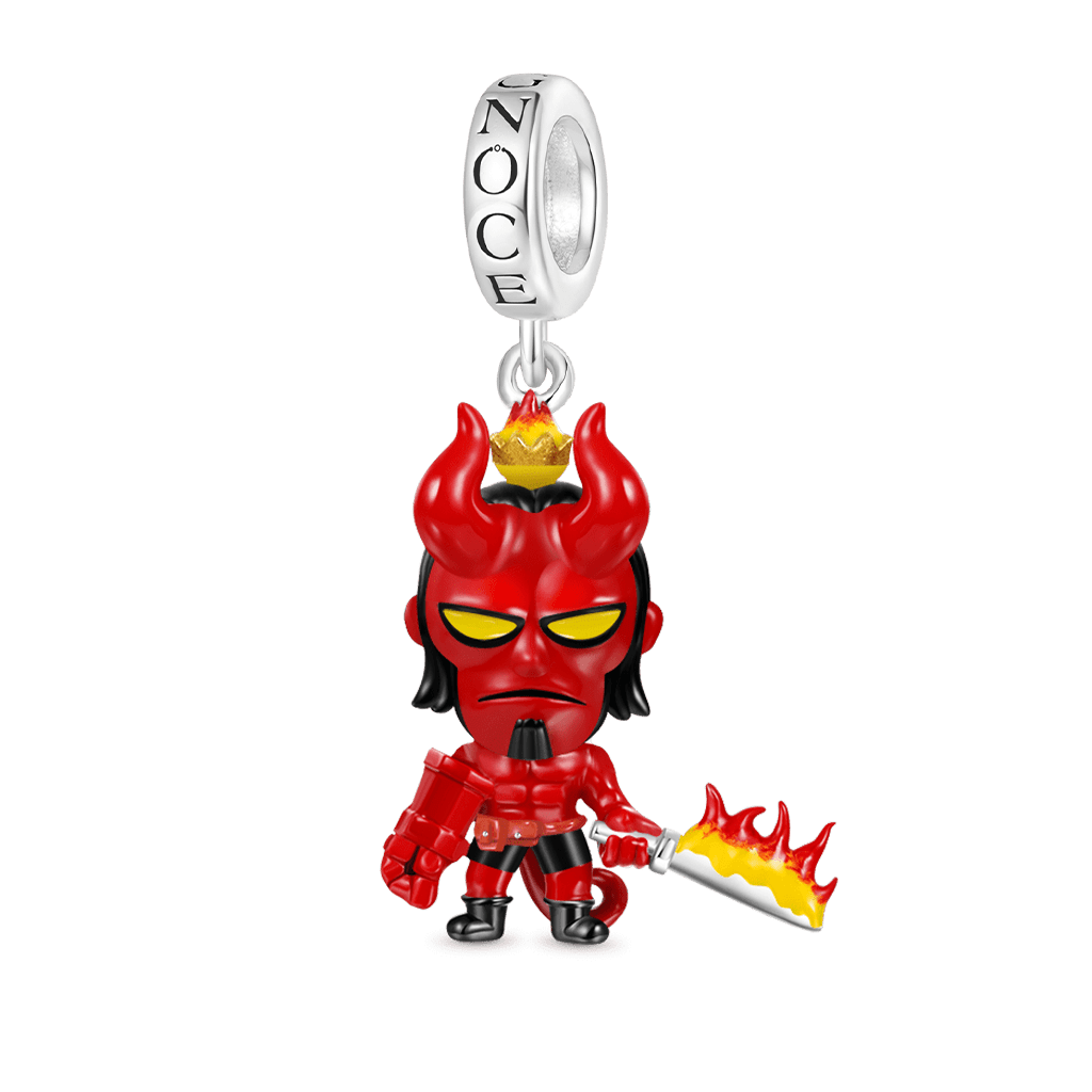 Hellboy with Flaming Crown Pendant image number 0