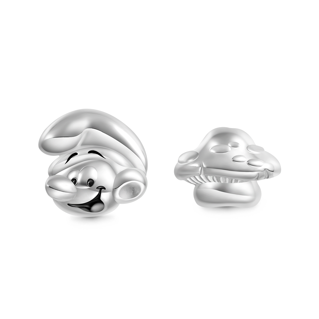 Smurf Mushroom House Stud Earrings image number 0