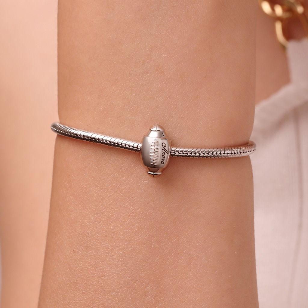 Sports Rugby Football Charm image number 4