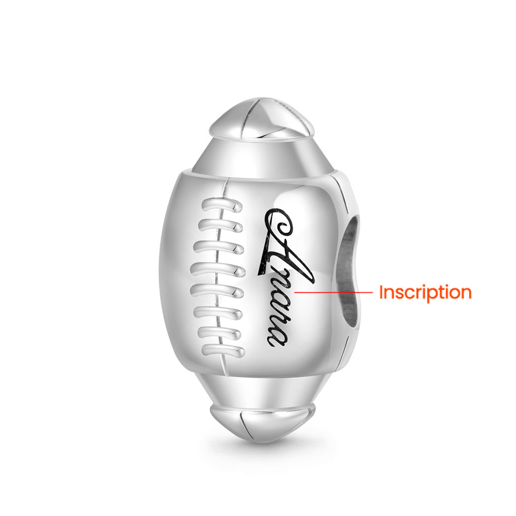 Sports Rugby Football Charm image number 1