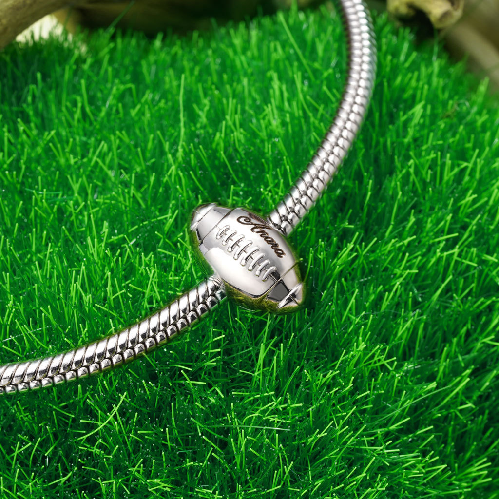 Sports Rugby Football Charm image number 2