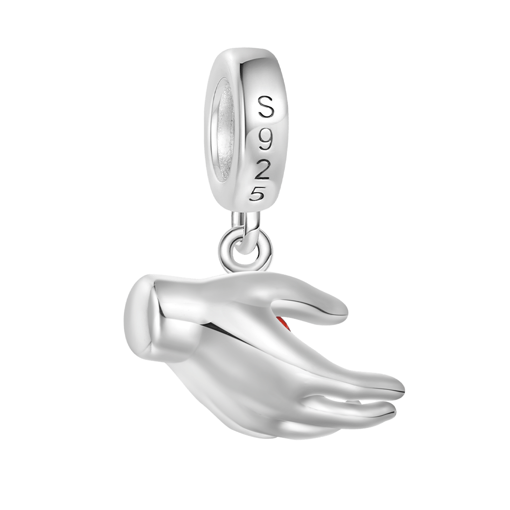 Halloween Skull Handshake Double Pendant image number 2