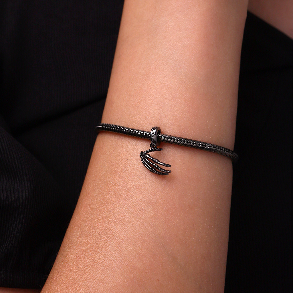 Halloween Skull Handshake Double Pendant image number 7