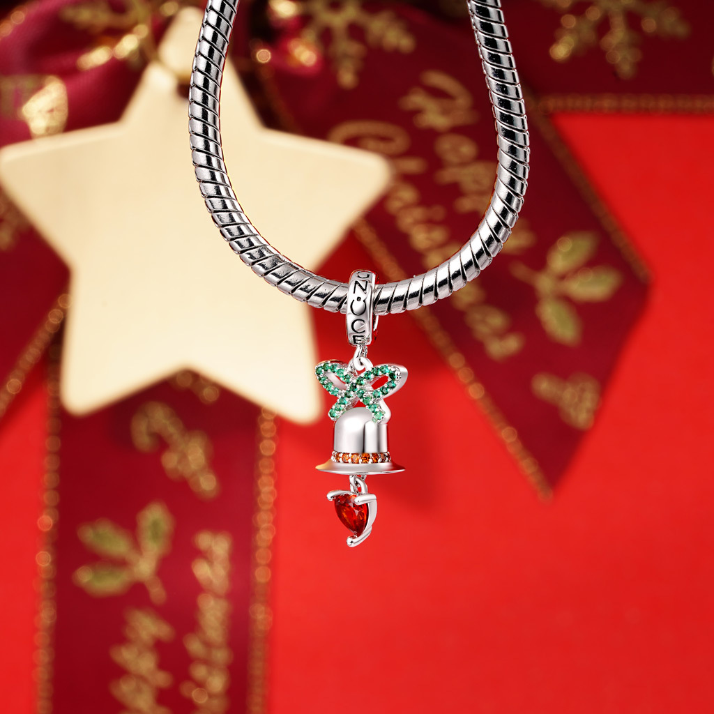 Christmas Heart Bell Pendant image number 2