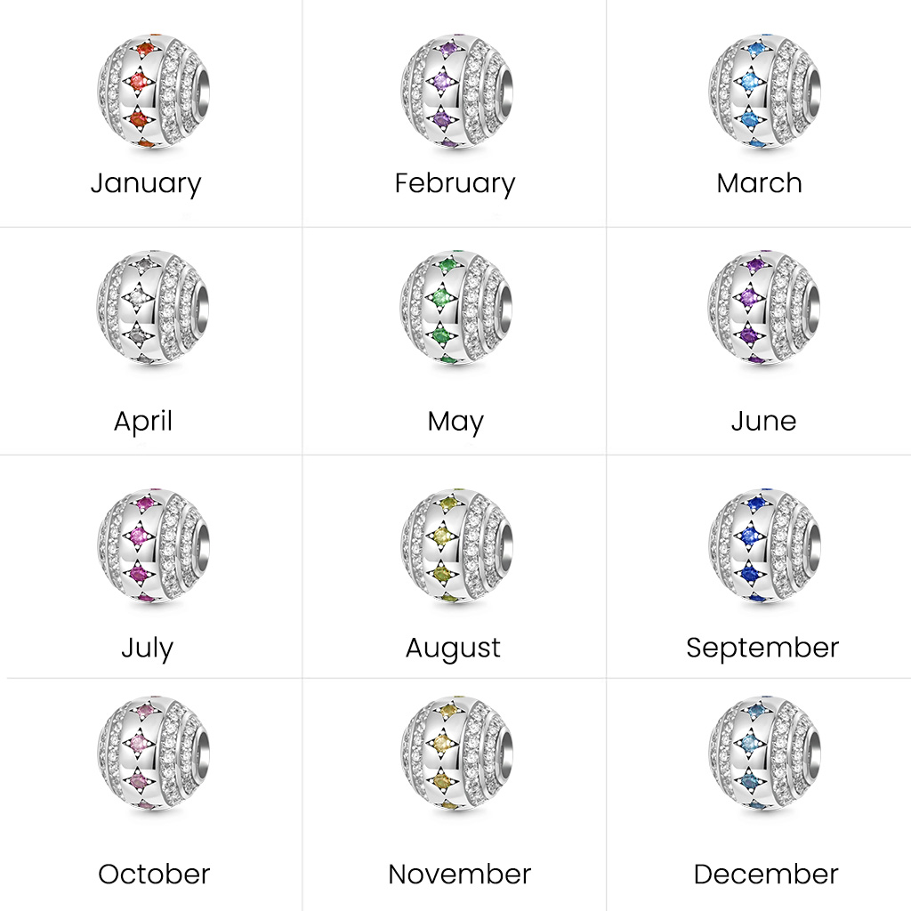 Stars Birthstone Charm image number 6