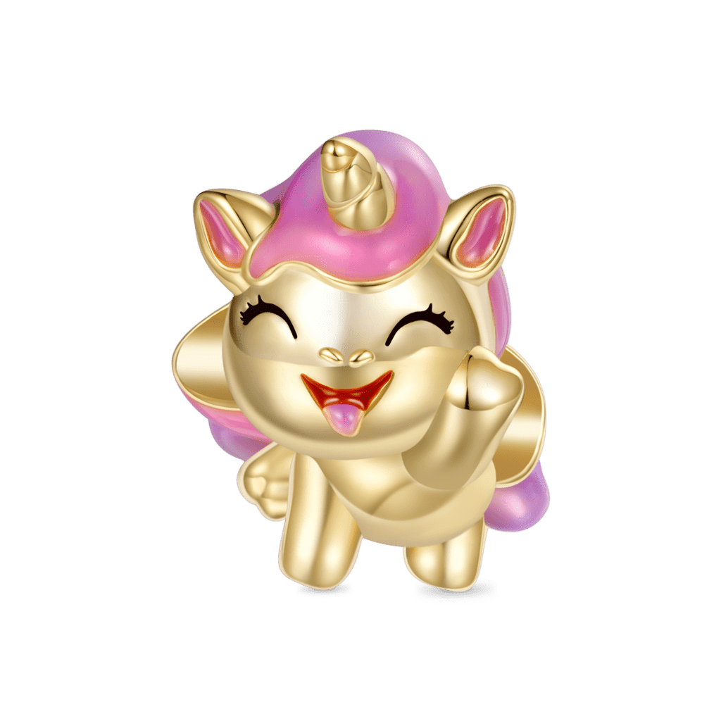 Gradient Pink Unicorn Charm image number 0